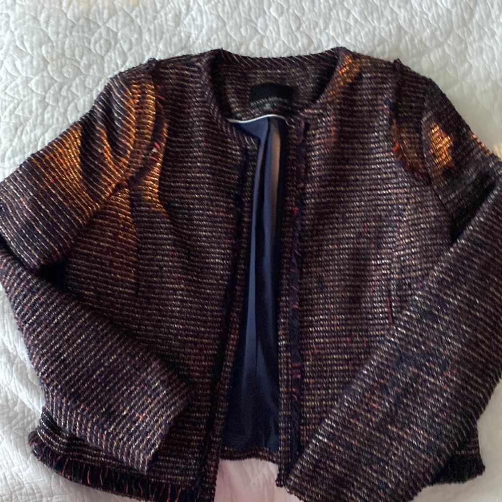 Banana Republic multi blue & burgundy color jacket/blazer.Gently worn, size 10